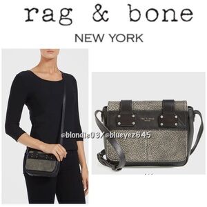 Rag & Bone pilot mini crossbody bag in iron gray